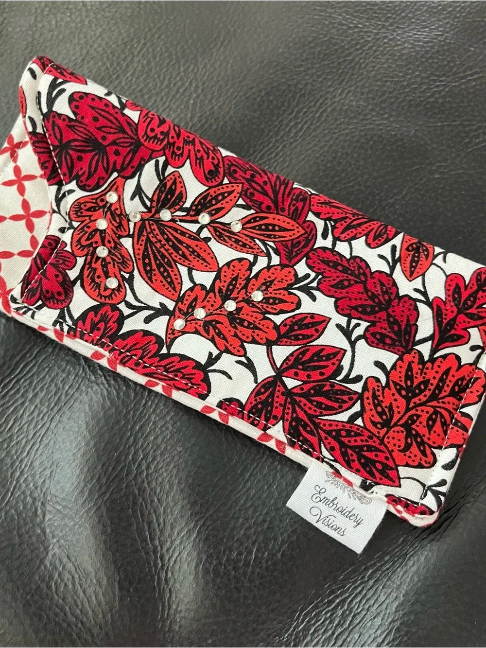 Embroidery Visions stylish red